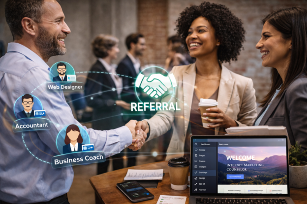Most effective way to network for more Internet Marketing Counseling referrals